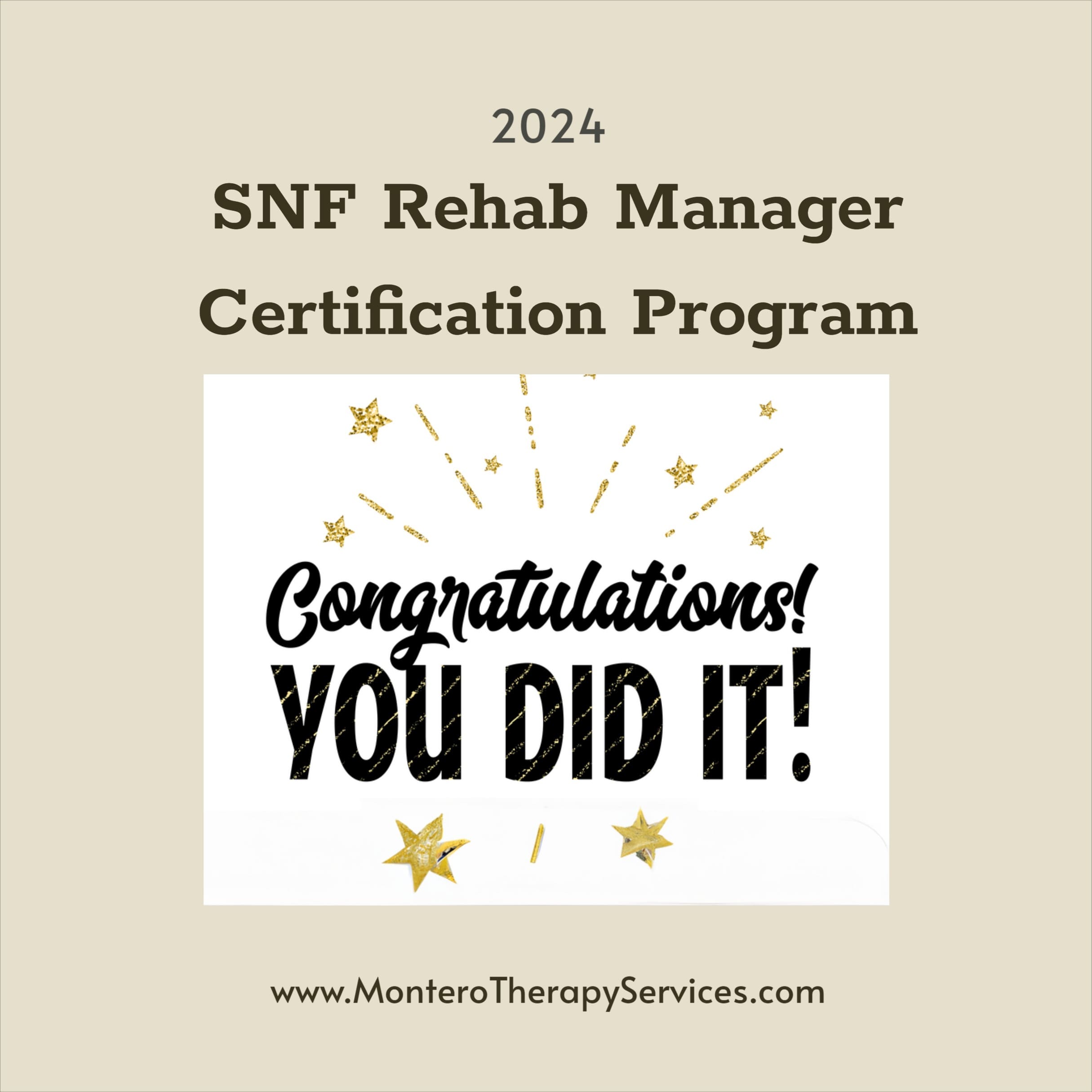 2024 SNF Rehab Manager Training Program Course Evaluation Required   2024 RMTP Congrats 